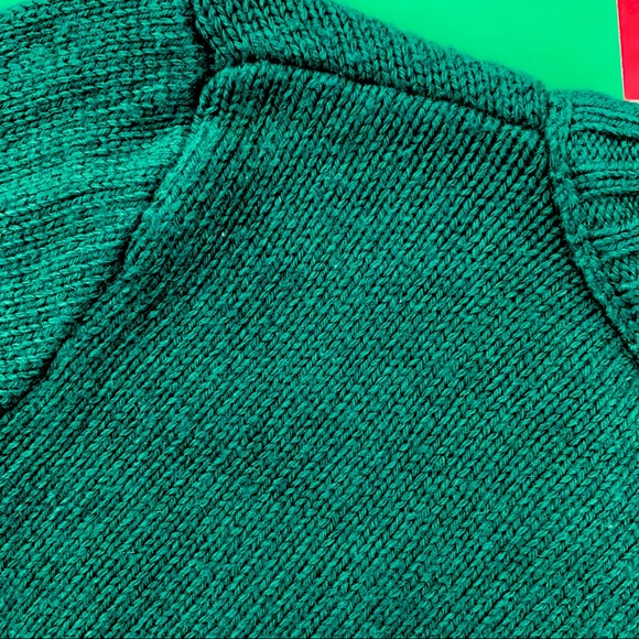 Cremieux preppy green cable-knit pullover fitted sweater, women’s XS - Picture 12 of 16